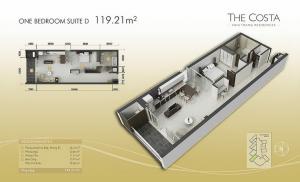 1-bed Suite D 119m2