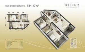 2-bed Suite A 134m2