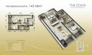 2-bed Suite B 142m2