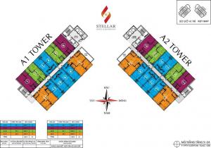 Stellar floor plan 5-24th floor